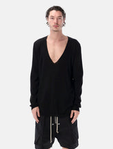 Maglia oversize scollo a V profondo Rick Owens -  | Spazio Pritelli