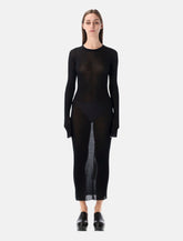 Rick Owens ribbed long sleeves dress -  | Spazio Pritelli