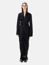 Rick Owens long wrap gown -  | Spazio Pritelli