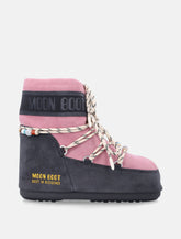 Stivali Moon Boot x Guest in Residence Icon Low in camoscio con perline -  | Spazio Pritelli