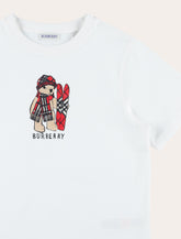 Burberry cotton ski bear t-shirt for kids -  | Spazio Pritelli