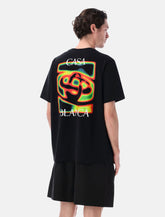 T-shirt Nera Casablanca Heat Map Logo -  | Spazio Pritelli