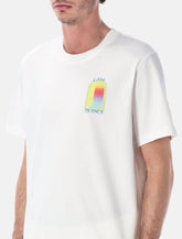 T-shirt Bianca Casablanca con stampa L’Arche in Lime e Giallo -  | Spazio Pritelli