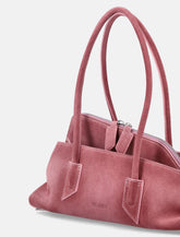Suede Leather Asymmetric La Passeggiata Tote Bag -  | Spazio Pritelli