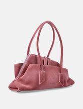 Suede Leather Asymmetric La Passeggiata Tote Bag -  | Spazio Pritelli