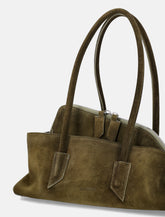 Suede Leather Asymmetric La Passeggiata Tote Bag -  | Spazio Pritelli