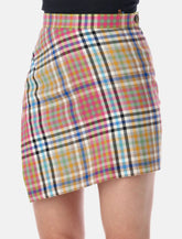 Vivienne Westwood Mini Infinity Skirt Multicolor Plaid For Women -  | Spazio Pritelli