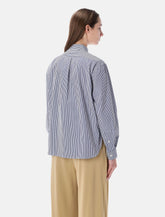 Polo Ralph Lauren camicia cropped a righe in cotone dal taglio boxy -  | Spazio Pritelli