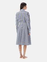 MIDI DRESS LONG SLEEVE STRIPE -  | Spazio Pritelli