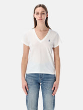 Polo Ralph Lauren T-shirt in jersey di cotone con scollo a V -  | Spazio Pritelli
