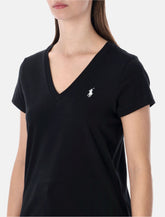 Polo Ralph Lauren T-shirt in jersey di cotone con scollo a V -  | Spazio Pritelli