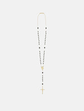 Black Jade Rosary Necklace -  | Spazio Pritelli