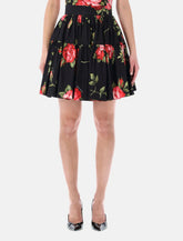 Dolce&Gabbana rose print short skirt -  | Spazio Pritelli