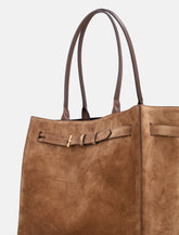 Tom Ford Audrey Medium Suede Tote Bag -  | Spazio Pritelli