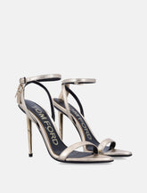 Tom Ford laminated nappa Padlock pointy naked sandal -  | Spazio Pritelli