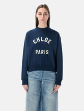 Chloé Varsity logo cotton sweatshirt -  | Spazio Pritelli