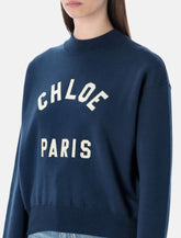 Chloé Varsity logo cotton sweatshirt -  | Spazio Pritelli
