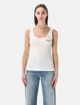 Chloé fitted logo jersey tank top -  | Spazio Pritelli