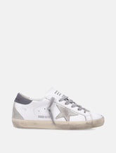 Golden Goose Super-Star white and gray leather women’s sneaker -  | Spazio Pritelli