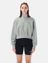 Nike Phoenix fleece 1/4 Zip crop sweatshirt -  | Spazio Pritelli