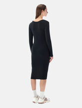 Nike ribbed fitted midi dress -  | Spazio Pritelli