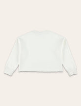 Golden Goose Kids Felpa Cropped Pile Con Pois Neri Bianco Logo -  | Spazio Pritelli