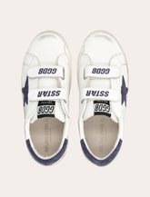 Golden Goose kids Old School white and blue depths sneakers -  | Spazio Pritelli