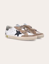 Golden Goose kids Old School white and black star sneakers -  | Spazio Pritelli