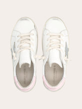 Sneakers Super-Star da bambina in pelle bianca e rosa Golden Goose -  | Spazio Pritelli