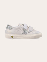 Golden Goose Kids May School glitter sneaker -  | Spazio Pritelli