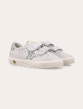 Golden Goose Kids May School glitter sneaker -  | Spazio Pritelli
