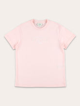 T-shirt in cotone con logo a rilievo da bambina di Fendi Kids -  | Spazio Pritelli