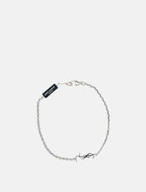 Saint Laurent silver bracelet with crystals and YSL logo -  | Spazio Pritelli