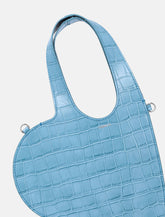 Coperni Baby Heart croc-embossed leather shoulder bag -  | Spazio Pritelli