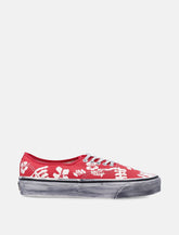 Vans Authentic Premium canvas shoes red and white print -  | Spazio Pritelli