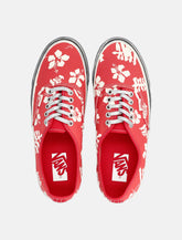 Vans Authentic Premium canvas shoes red and white print -  | Spazio Pritelli
