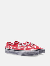 Vans Authentic Premium canvas shoes red and white print -  | Spazio Pritelli