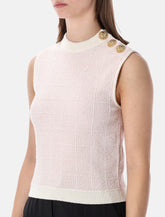Balmain tweed crop top with buttons -  | Spazio Pritelli