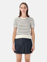 A.P.C. striped short-sleeve knit top -  | Spazio Pritelli