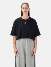Adidas Originals black Essentials cropped t-shirt -  | Spazio Pritelli