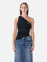 Adidas Originals black asymmetric top -  | Spazio Pritelli