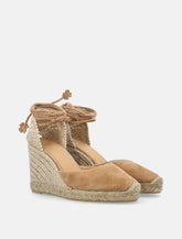 Castañer Carina Suede Wedge Espadrilles -  | Spazio Pritelli