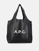 Shopper piccola A.P.C. Ninon nera in pelle riciclata -  | Spazio Pritelli