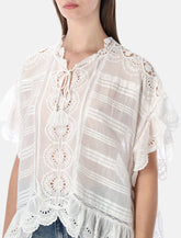 Marant Étoile top Payton in pizzo e cotone -  | Spazio Pritelli