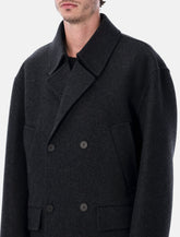 Cappotto doppiopetto in lana mélange di Fendi -  | Spazio Pritelli