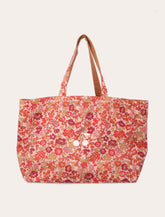 Bonpoint girls' reversible cotton tote bag with flower motif -  | Spazio Pritelli