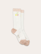 Bonpoint Liatris milk white Cherry socks -  | Spazio Pritelli