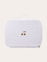 Bonpoint Baby medium gold polka dot suitcase -  | Spazio Pritelli