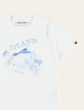 T-shirt Bonpoint Thibald in cotone Bio con stampa Island -  | Spazio Pritelli