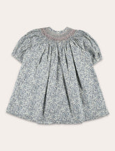 Vestito Bonpoint Jadwiga in cotone Bio liberty con ricamo smocking -  | Spazio Pritelli